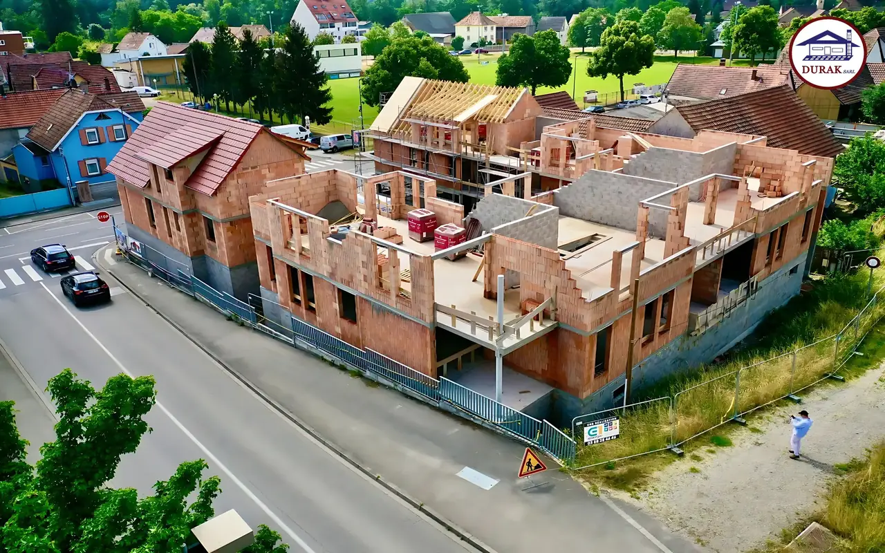 Chantier de construction neuve réalisé par Durak SARL