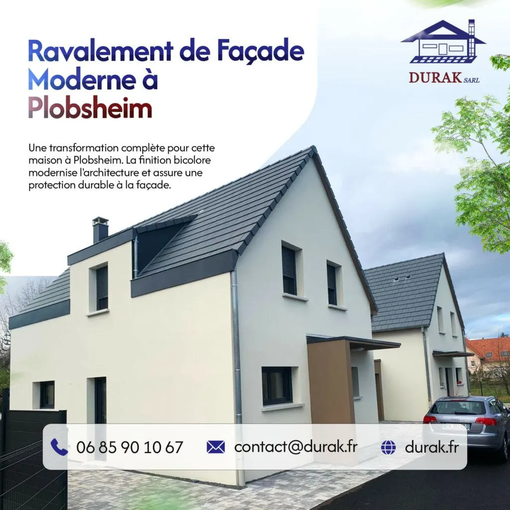 Ravalement moderne sur un lotissement à Plobsheim