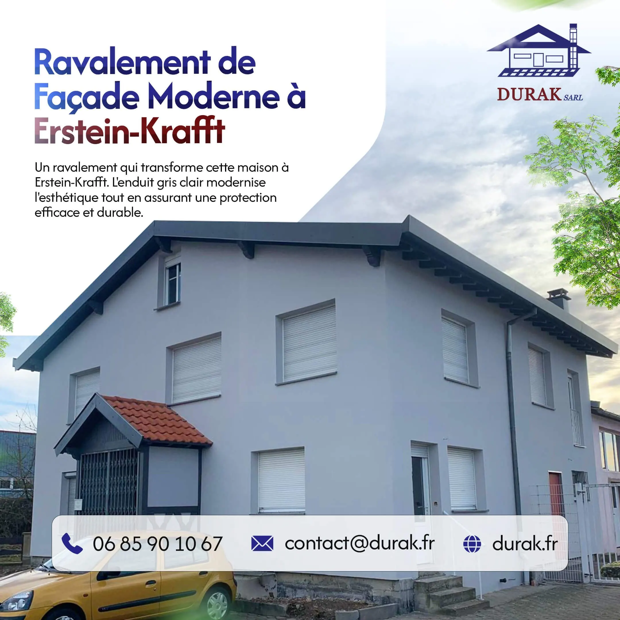 Ravalement de maison moderne à Erstein