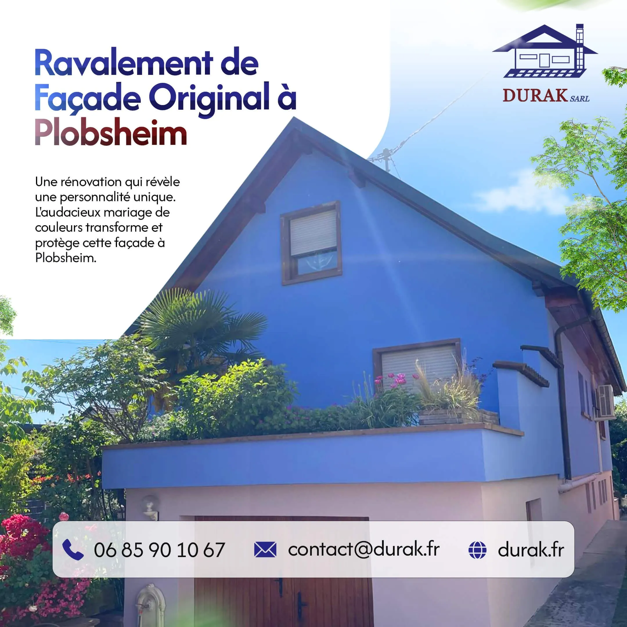 Ravalement de façade originale à Plobsheim