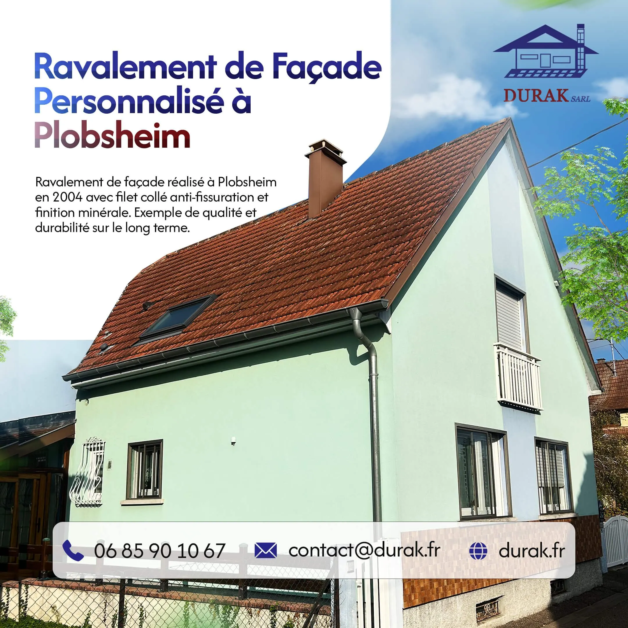 Ravalement façade personnalisé à Plobsheim