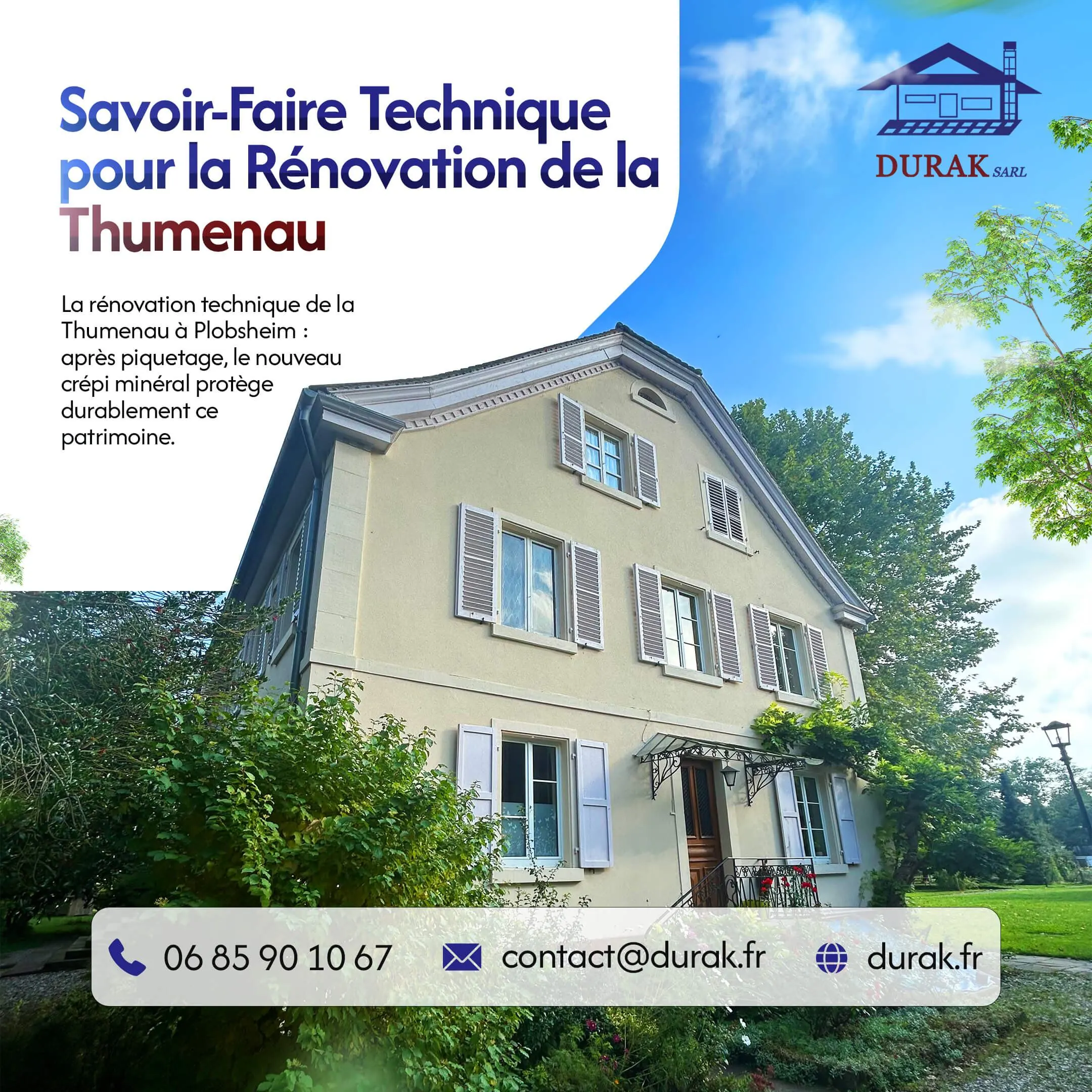 Rénovation technique de façade à La Thumenau
