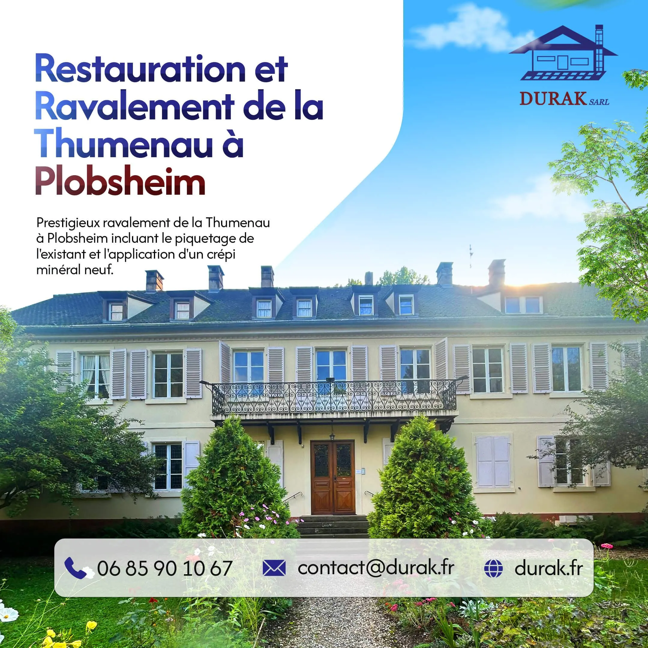Restauration et ravalement à La Thumenau